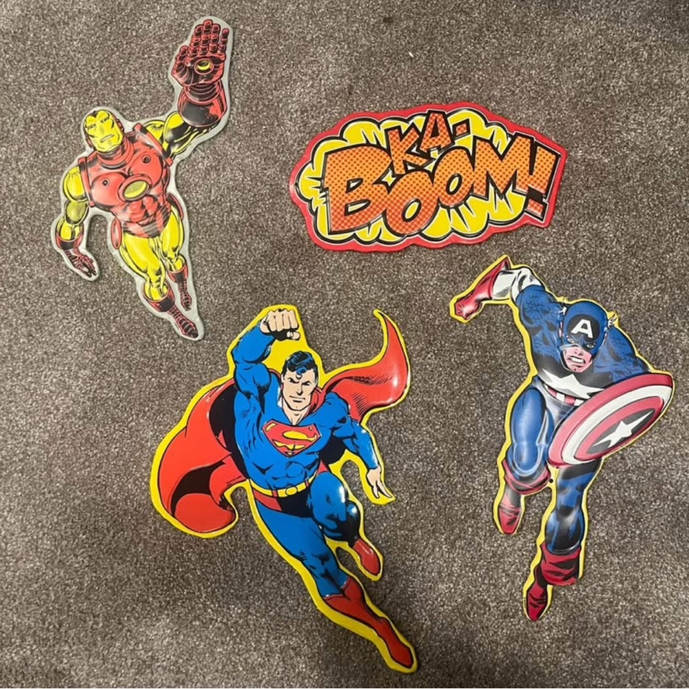 Metal Superhero Wall Decor